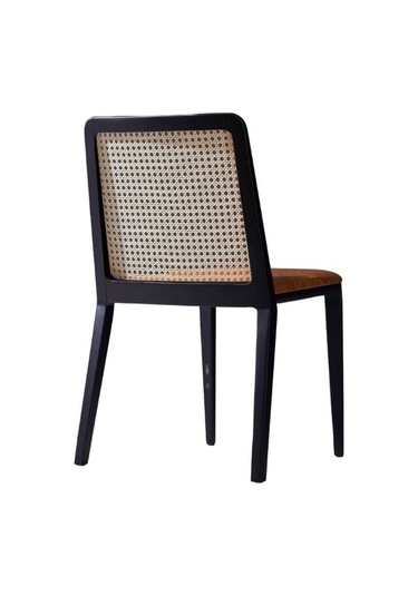 Martha Hazeranlı Ahşap Sandalye Sarı - Siyah