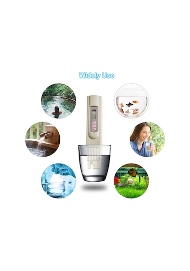 Qingmipy Su Kalitesi Test Cihazı: Dijital Çözünmüş Katı Madde Ve Sıcaklık Ölçer, 0-999ppm, İçme Suyu, Akvaryum, Havuz İçin