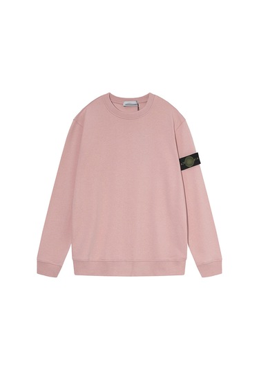 Unisex Çift Yuvarlak Yakalı Sweatshirt Pembe