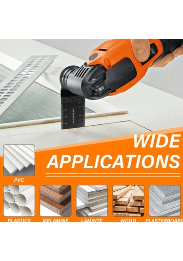 Kangvka 10 Adet Starlock Arayüzlü Titreşimli Gergi Bladesi, 34mm Ve 40mm Kesme Derinliği, Ahşap-kauçuk-plastik İçin Profesyonel Multifonksiyonlu