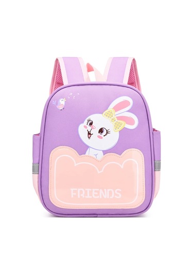 Korean Kids Nylon Custom Printed Regular Toddler Backpacks Kindergarten CAMEL