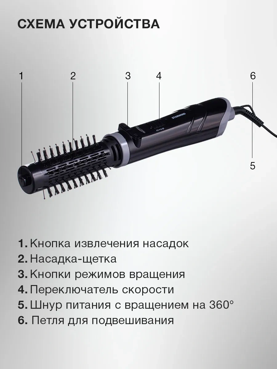 Starwind Shp8500 Fön Fırçası 1000w Siyah 251235351