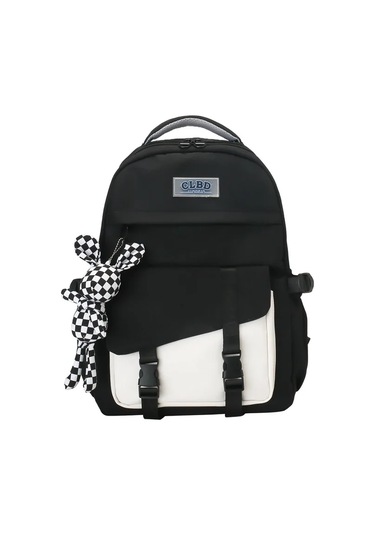 Amiqi Kt-9551 Yüksek Kalite İçin Okul Sırt Çantası Yeni Moda Okul Çantası S Kız Gençler İçin Okul Ça Siyah