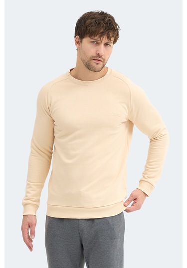 Slazenger Nadav Erkek Bej Sweatshırt Bej