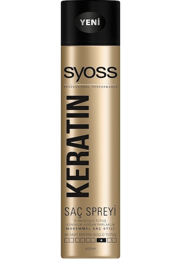 Syoss Keratin Ekstra Güçlü Tutuş Saç Spreyi 6 x 400 ML
