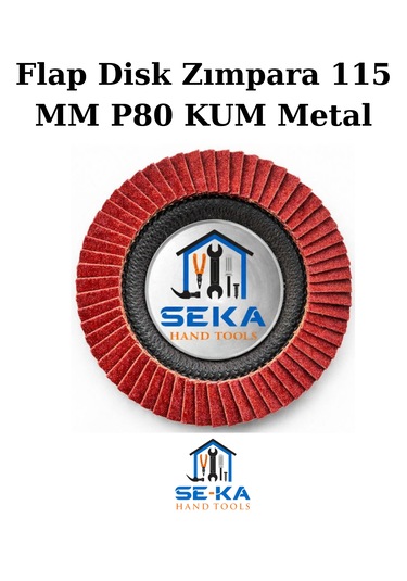 Flap Disk Zımpara 115 Mm P80 Kum Metal - Ahşap Taşlama Diski 5 Adet