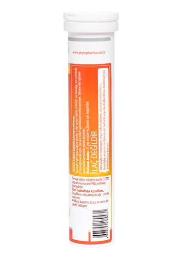 Phytodef Vitamin C Çinko Vitamin D3 Portakal Aromalı Efervesan Tablet 20 Adet