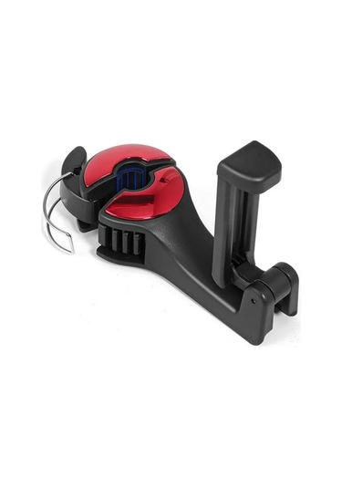 Mufunye 2 Si 1 Arada Araç Koltuk Başlığı Kancası: Pratik Gizli Kilitli Toka Tasarımı, Arka Koltuk Telefon Tutucu İçin Otomatik Sabitleme Klipsi