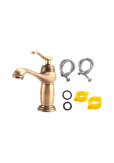 Xurunkeji Banyo Lavabo Lavabo Musluğu Antik Pirinç Musluk Bakır Musluk Bakır