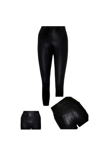 Besttrend Kadın Deri Baskılı Cepli Pantolon Tayt (160)