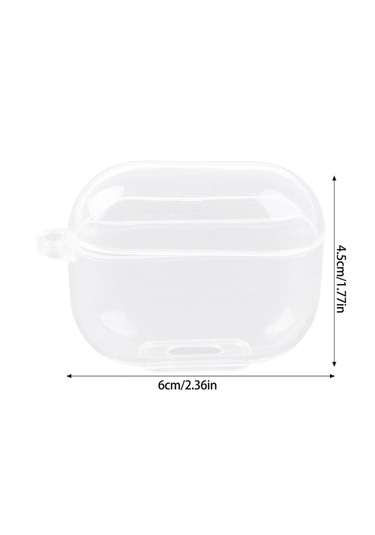 Samsung Galaxy Buds 3 / Galaxy Buds 3 Pro Uyumlu Silikon Kılıf+ Kanca Şeffaf