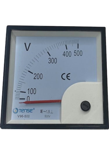 96x96mm 500V Analog Voltmetre