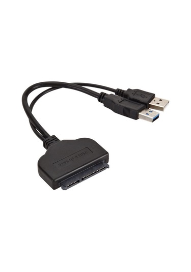 Usb Sata Kablosu Usb 3.0 - Sata 3 Adaptör Bilgisayar Kabloları Konektörleri Usb Sata Adaptör Kablo Desteği 2.5 İnç Ssd Hdd Sabit Sürücü, Siyah