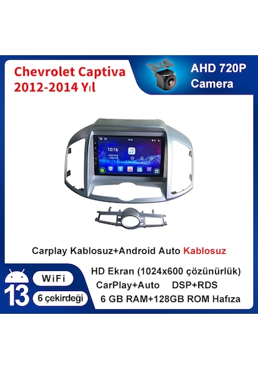 Chevrolet Captıva 2012-2014 Carplay Navigasyon 6gb Ram 128gb Rom