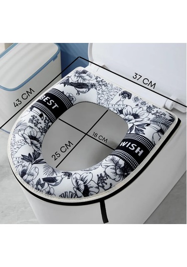 Shalabelle Tuvalet İçin Yumuşak Oturma Kılıfı 439580178 Beyaz