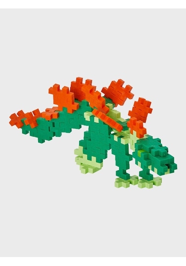 Plus - Plus Minecraft Temalı Silindir Kutuda Stegosaurus Lego Yapı Oyuncağı 100 Parça 4093
