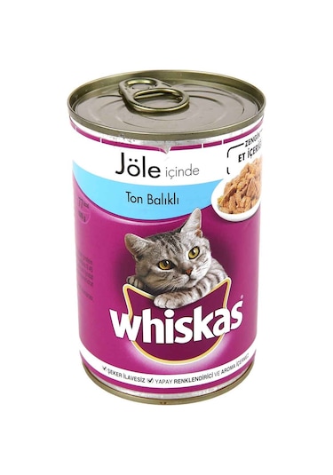 Whiskas Ton Balıklı Konserve Yetişkin Kedi Maması 12 x 400 G
