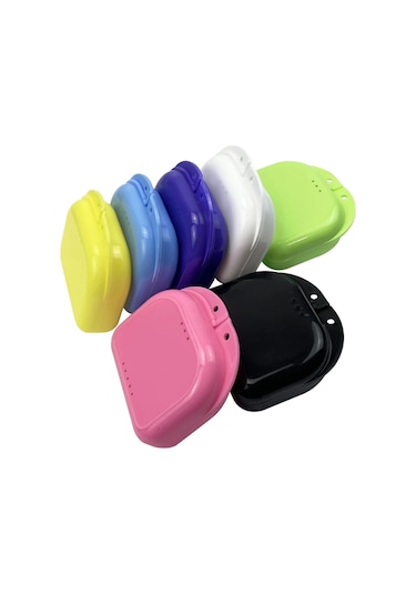 10 Adet Protez Banyo Saklama Kutusu Sahte Diş Ortodonti Tutucu Kılıf Ağız Koruyucusu Konteyner Plastik Organizatör Ağız Hijyeni Araçları