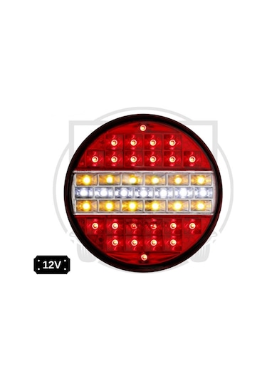 6 Adet Hamburger Ledli Stop Lamba 4 Fonksiyonlu 12v.