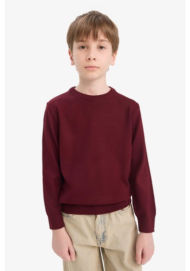 Defacto Erkek Çocuk Bisiklet Yaka Triko Kazak A4992a825wnbr194 Bordo Defacto Erkek Çocuk Bisiklet Yaka Triko Kazak A4992a825wnbr194 Bordo