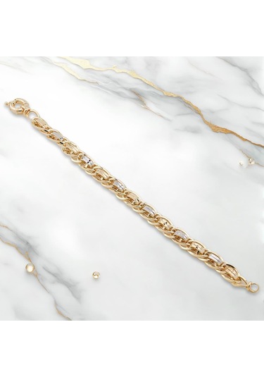 Th5159 Altın Model 925 Ayar Gümüş Hallow Bileklik