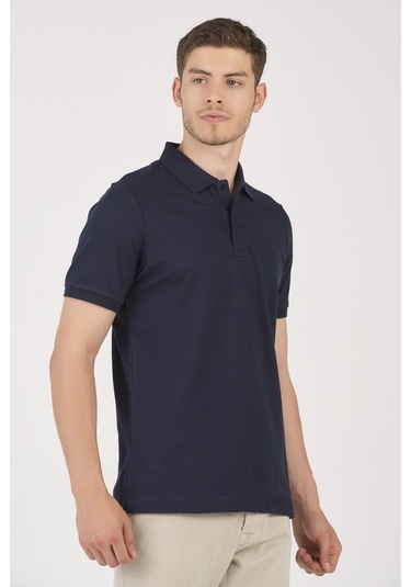 Classıc Pamuk Regular Comfort Erkek Polo Yaka Tişört Lacivert