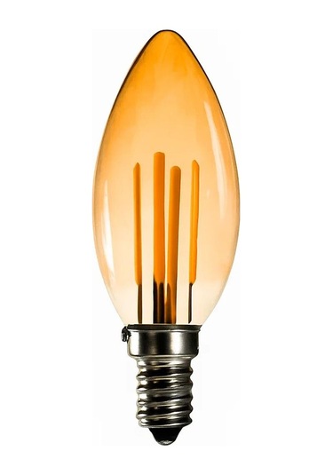 Ayt Ledx Br-al05 5 Watt E14 400 Lümen Amber Rustik Ampul Dekoratip Led Aydınlatma