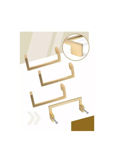 Centr Mebel'noj Furnitury Mutfak Kolları 4 Adet 96 Mm Fırça Altın 234064748 Altın Rengi