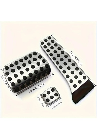 Xuweiwei Manuel Dişli Mercedes C/e/glk/cls/gle İçin Paslanmaz Çelik Kaymaz Pedal Seti