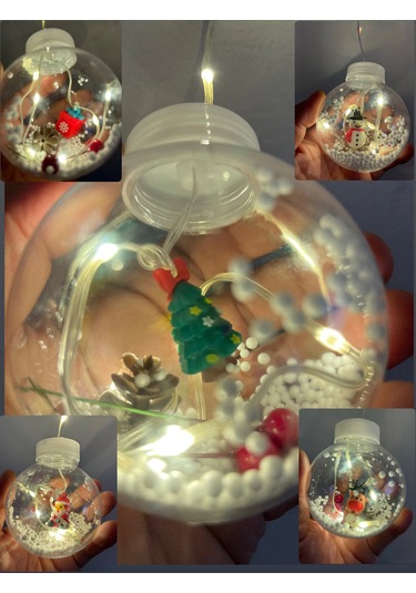 Sekizgen Led Işıklı Yılbaşı Saçak 10'lu Top Led 3 Metre 8 Fonksiyonlu Eklenebilir Dekoratif Yılbaşı Aydınlatma Günışığı