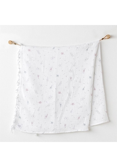Andywawa Love Family Müslin Battaniye 105x120 Cm Ac25514 Ekru