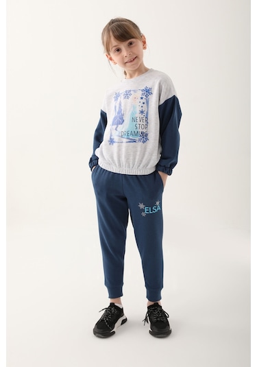 Frozen Kar Melanj Kız Çocuk Eşofman Takımı 5274-41101 Kar Melanj