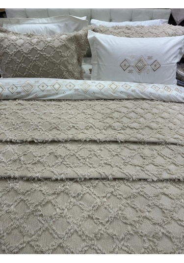 Çapaev Harem Yatak Örtüsü-bej Bej