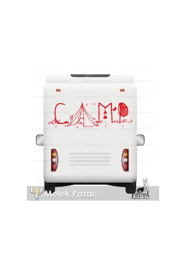 30 X 10  cm - Kamp Doğa Karavan Sticker