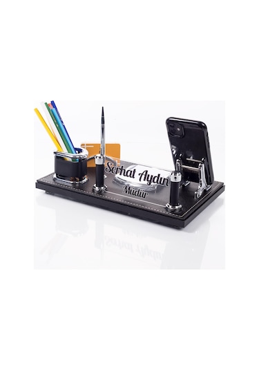 Barselona Ofis Masaüstü İsimlik Seti İş Yeri Masa İsimliği