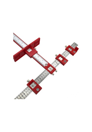 Rox Wood Alüm.+ Abs Delik Delme Merkezleme Cetveli
