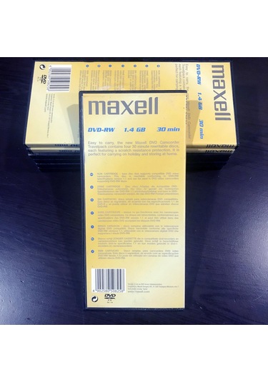 Maxell DVD-RW 4x8 CM Camcorder Disc Travelpack 30 DK Dwd - Rw