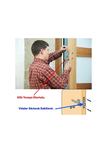 252 Rsn Monoblok Çelik Kapı Kilidi