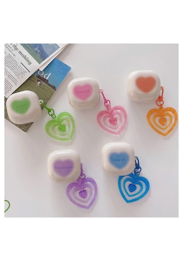 Samsung Galaxy Buds 2 - Buds Pro - Buds 2 Pro Uyumlu Kalpli Kılıf Pembe