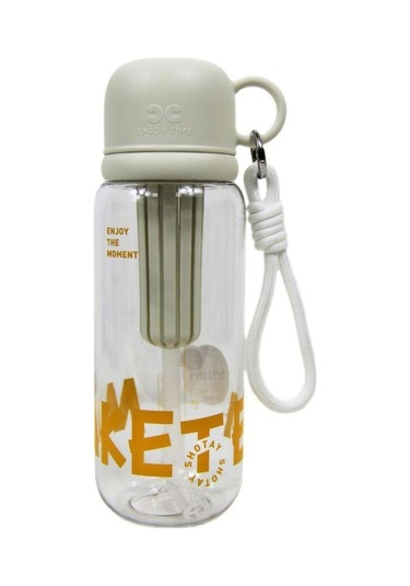 Shotay Cup Cover Su Matarası Tritan Beyaz 800ml Beyaz