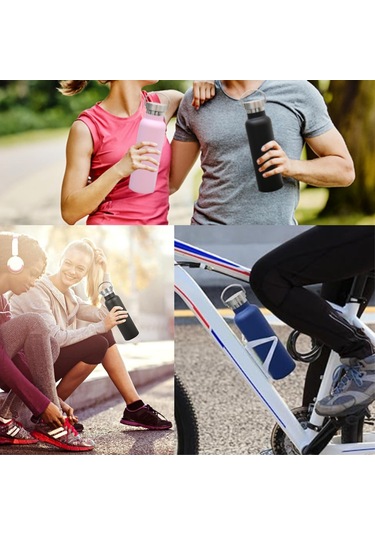 750 Ml Paslanmaz Çelik Tutacaklı Termos Matara -vakumlu Sızdırmaz Beyaz