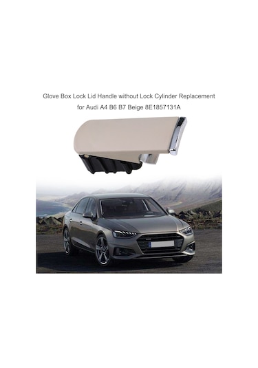 Padalink Audi A4 B6 B7 Torpido Gözü Kapağı Kolu - Kilit Deliksiz, Dayanıklı Plastik, Kolay Montaj