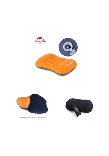 Naturehike Tpu Ultralight Şişme Yastık Turuncu Çok Renkli