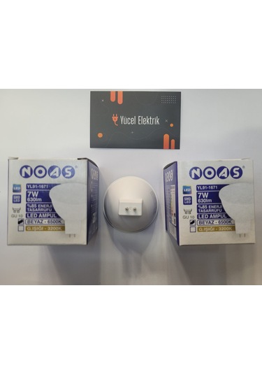 Noas 7 Watt Mr16 G5.3 Led Beyaz Işık Çanak Ampul 10 Adet