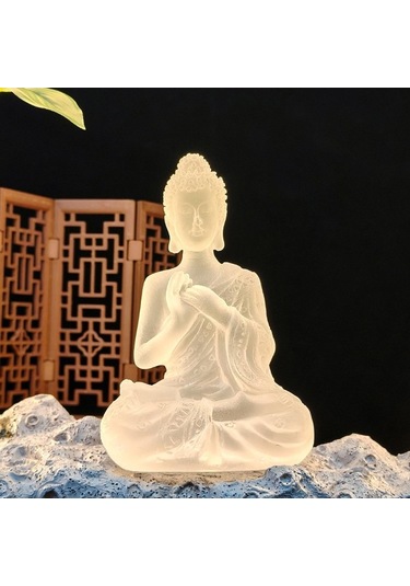 Opulentliving Reçine Buda Heykeli, Zen Feng Shui, Ev Dekorasyonu, Meditasyon, Yoga Stüdyosu, Hediye Stil B