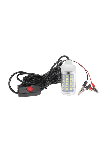 Vkemall Led Su Altı Balık Işığı, 108 Led 360 Aydınlatma, Ip68 Su Geçirmez, Balık Çekici Araç - Beyaz