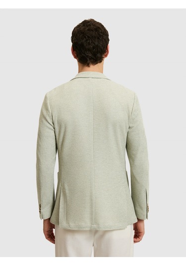 Cacharel Mint Slim Fit Mikro Desen Mono Yaka Ceket Mınt