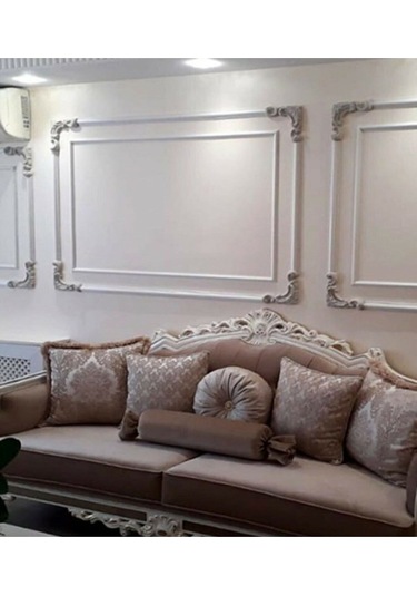 Decozza Boyanabilir Çıta Köşe Motifi 2,5 Cm Çıta Uyumlu4 Lü Paket