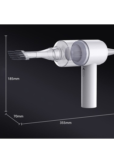 Besthome1 Arac İçi Kablosuz Toz Emici Ve Üfleyici, Mini Şarjlı Temizlik Aleti, Ev Ve Araç İçin Kullanışlı