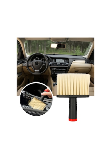 Mucit Home Araç İçi Temizlik Fırçası Yumuşak Kıllı, Çizmez, Detaylı Temizlik, Klima Ve Konsol Uyumlu 1 Adet